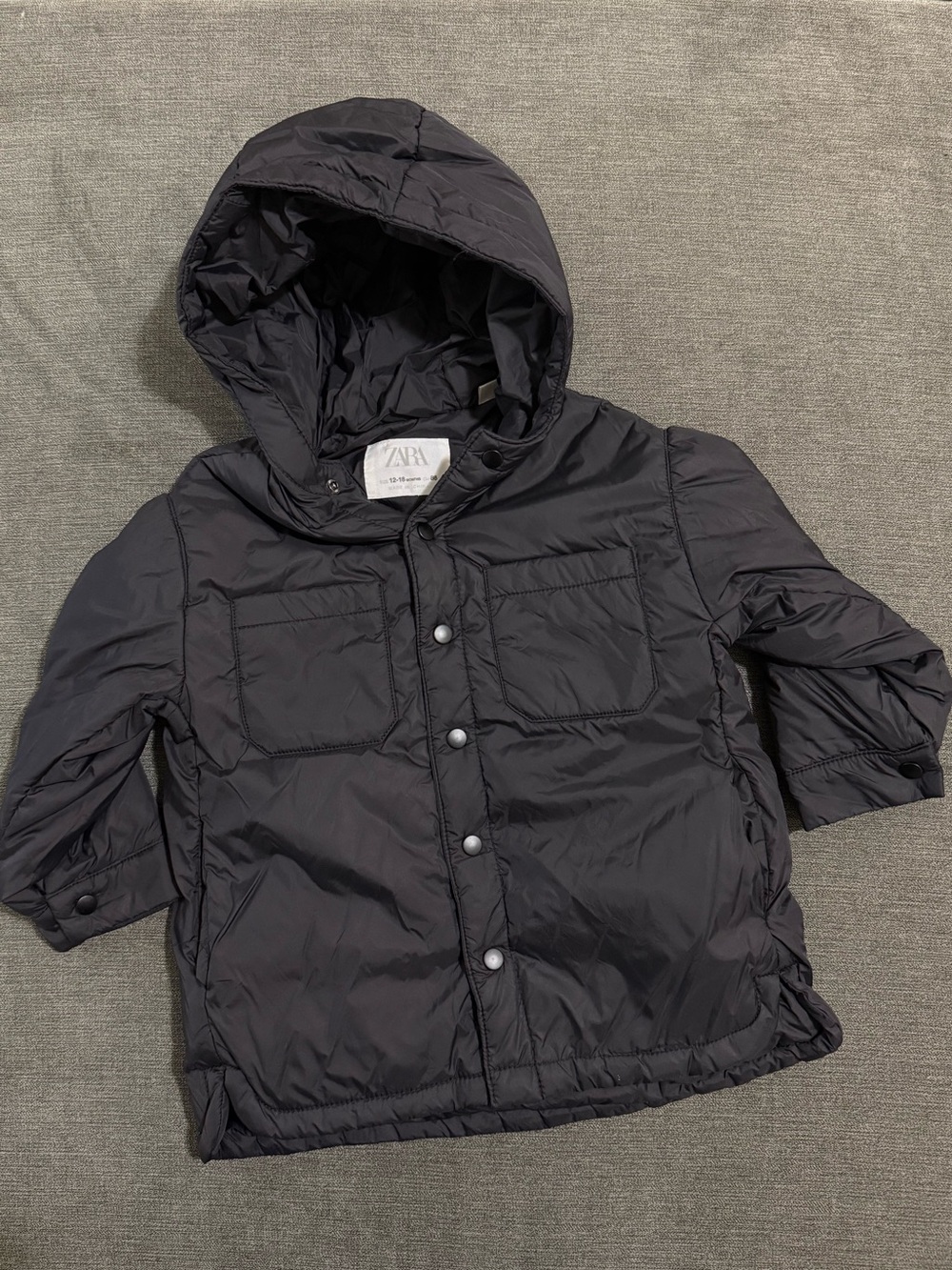 Zara Kids Ultra Light Hooded Puffer Jacket size 2-3T